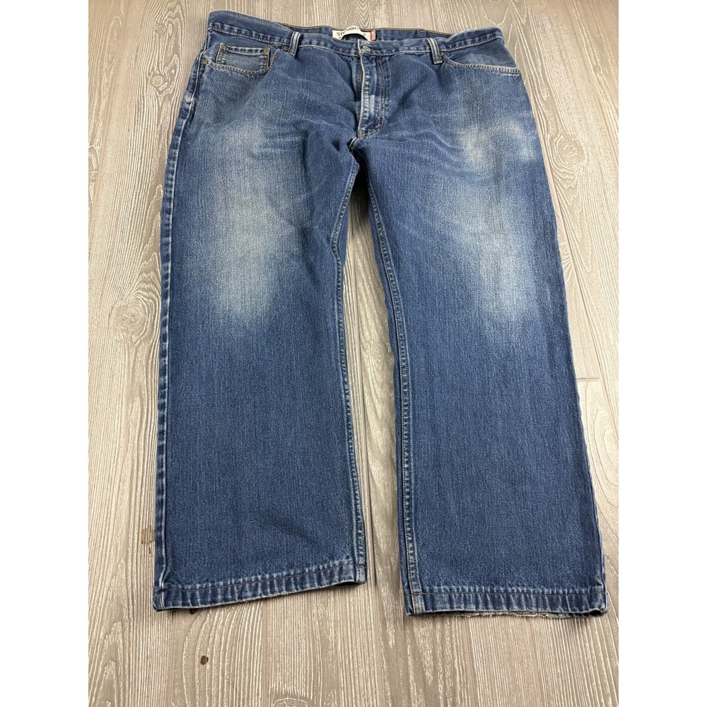 Levis 505 Straight Fit Jeans Mens 44x28 Blue Medium Wash Denim 100% Cotton